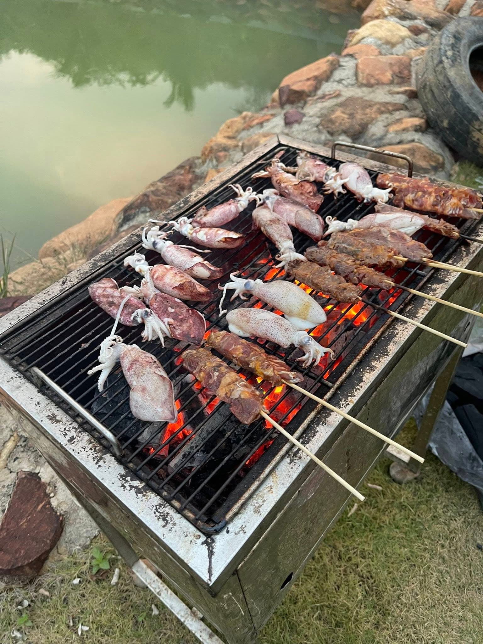 BBQ grill by the water